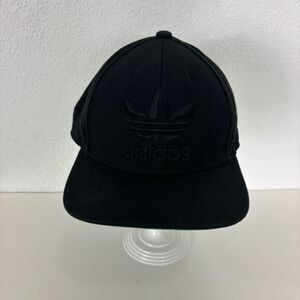 Adidas Black with Black Logo Wool Blend Flat Bill Hat Adjustable